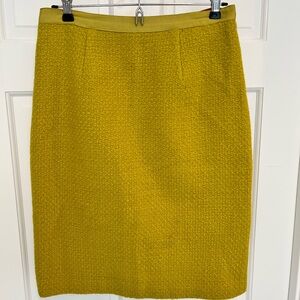 Boden Yellow Pencil Skirt